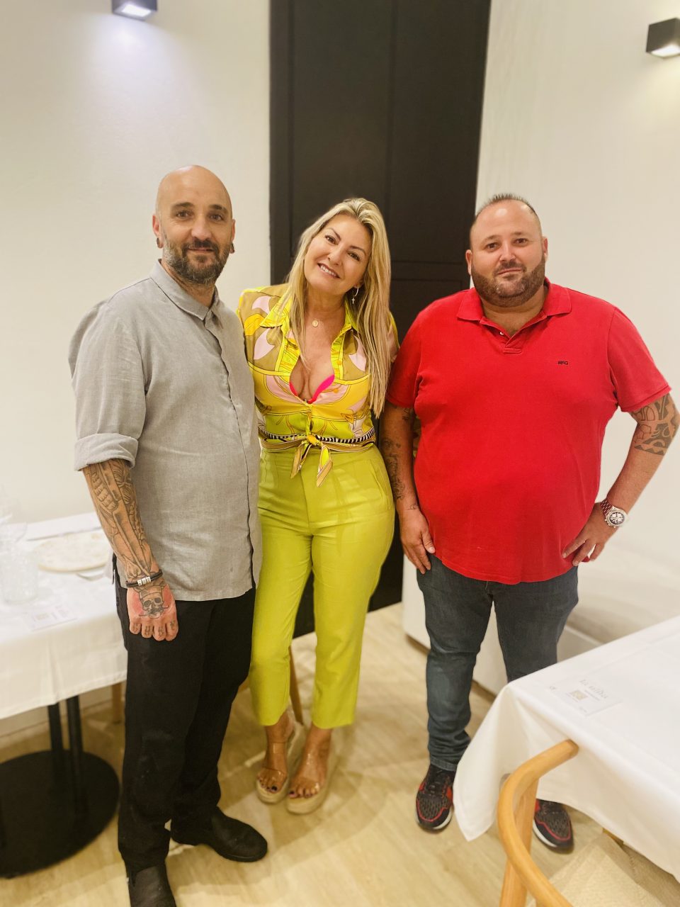El chef Enrique Cabello, y el empresario Roberto González.